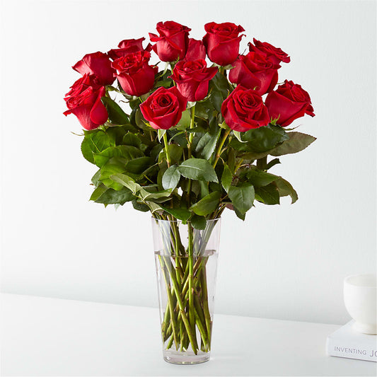 Long Stem Red Rose Bouquet – Moreno Valley Flower Box, Moreno Valley CA