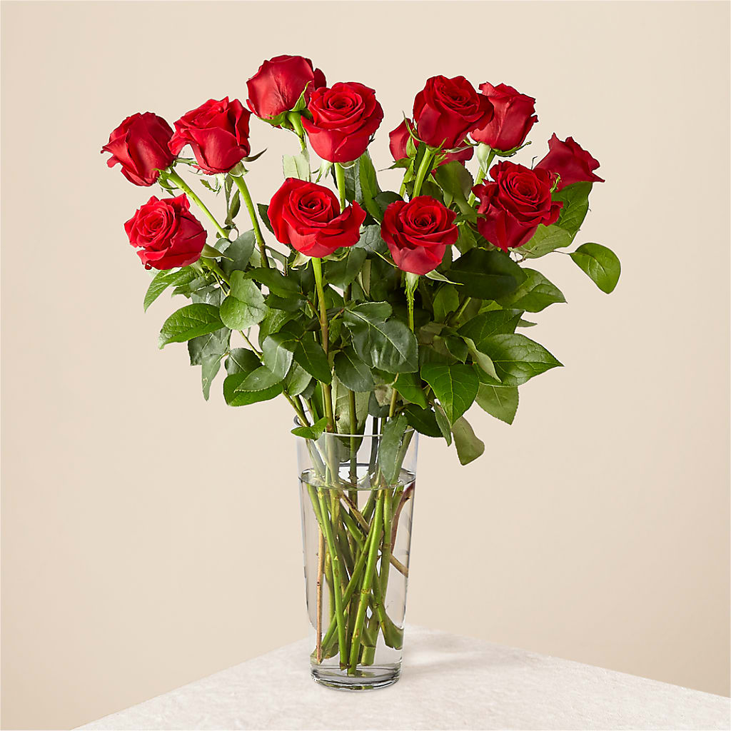 Long Stem Red Rose Bouquet – Moreno Valley Flower Box, Moreno Valley CA