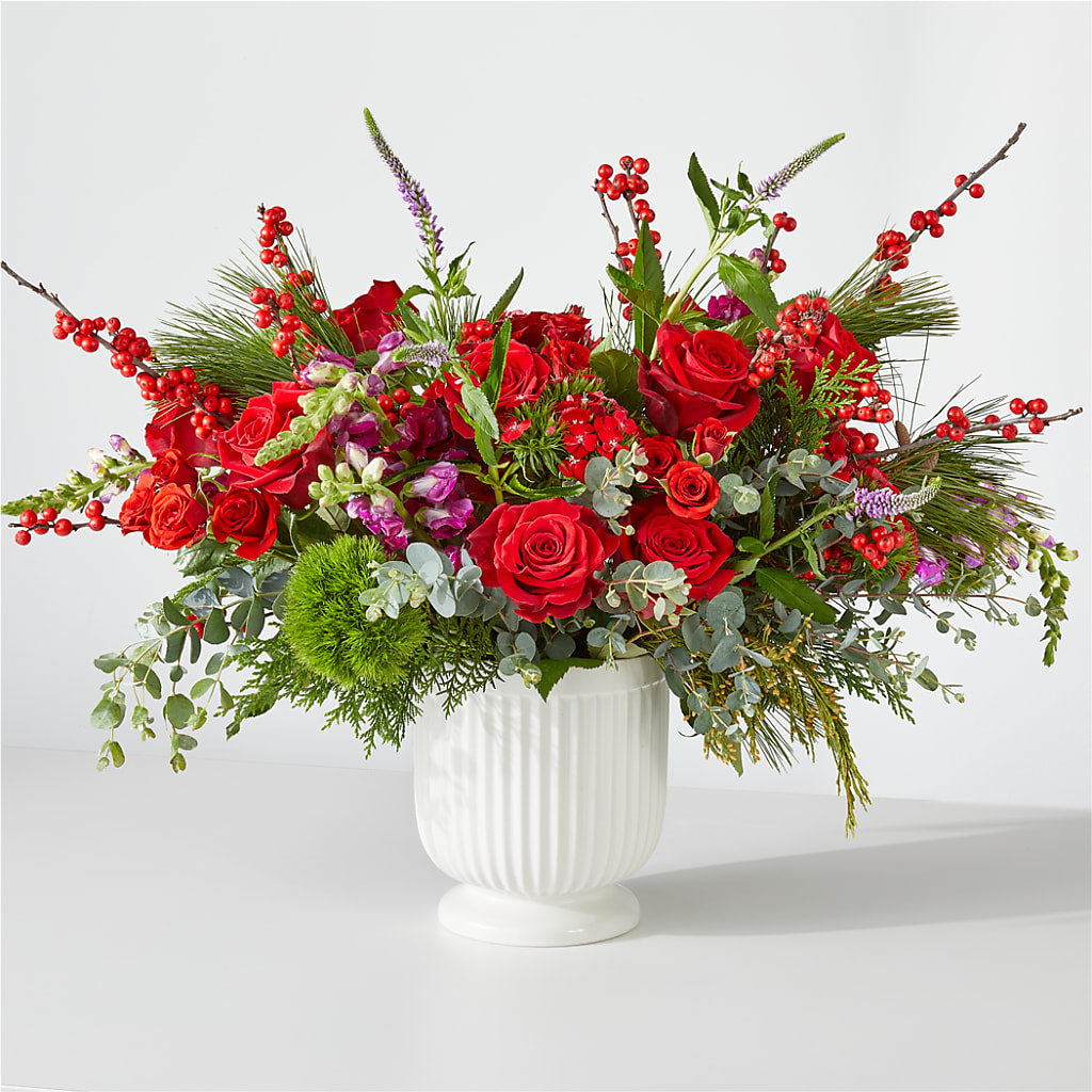 Big Red Bow Bouquet – Moreno Valley Flower Box, Moreno Valley CA