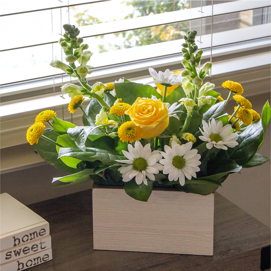 Sun Salutation Box Bouquet – Moreno Valley Flower Box, Moreno Valley CA