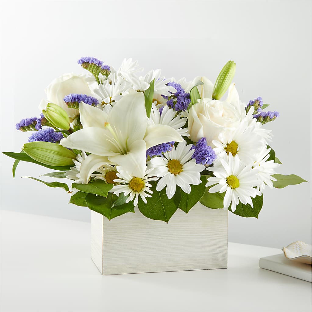 Beyond Blue Box Bouquet – Moreno Valley Flower Box, Moreno Valley CA