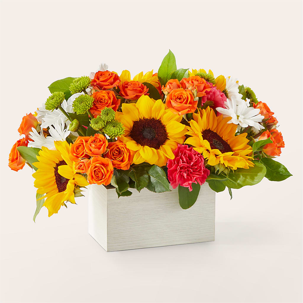 Sun-drenched Blooms Box Bouquet – Moreno Valley Flower Box, Moreno Valley CA