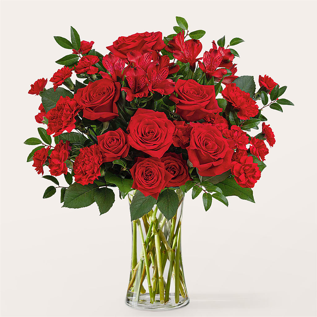 Brilliant Ruby Bouquet – Moreno Valley Flower Box, Moreno Valley CA