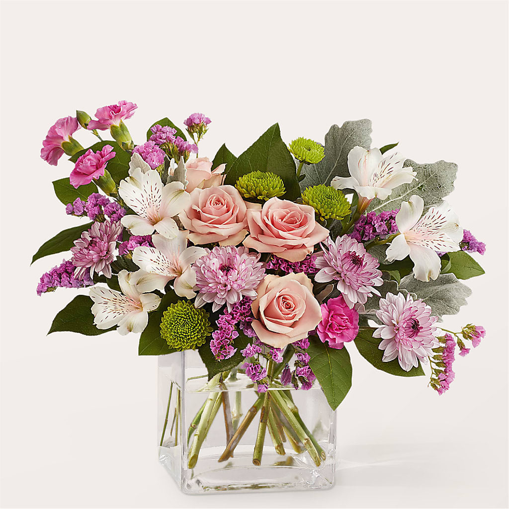 Pink Suede Bouquet – Moreno Valley Flower Box, Moreno Valley CA