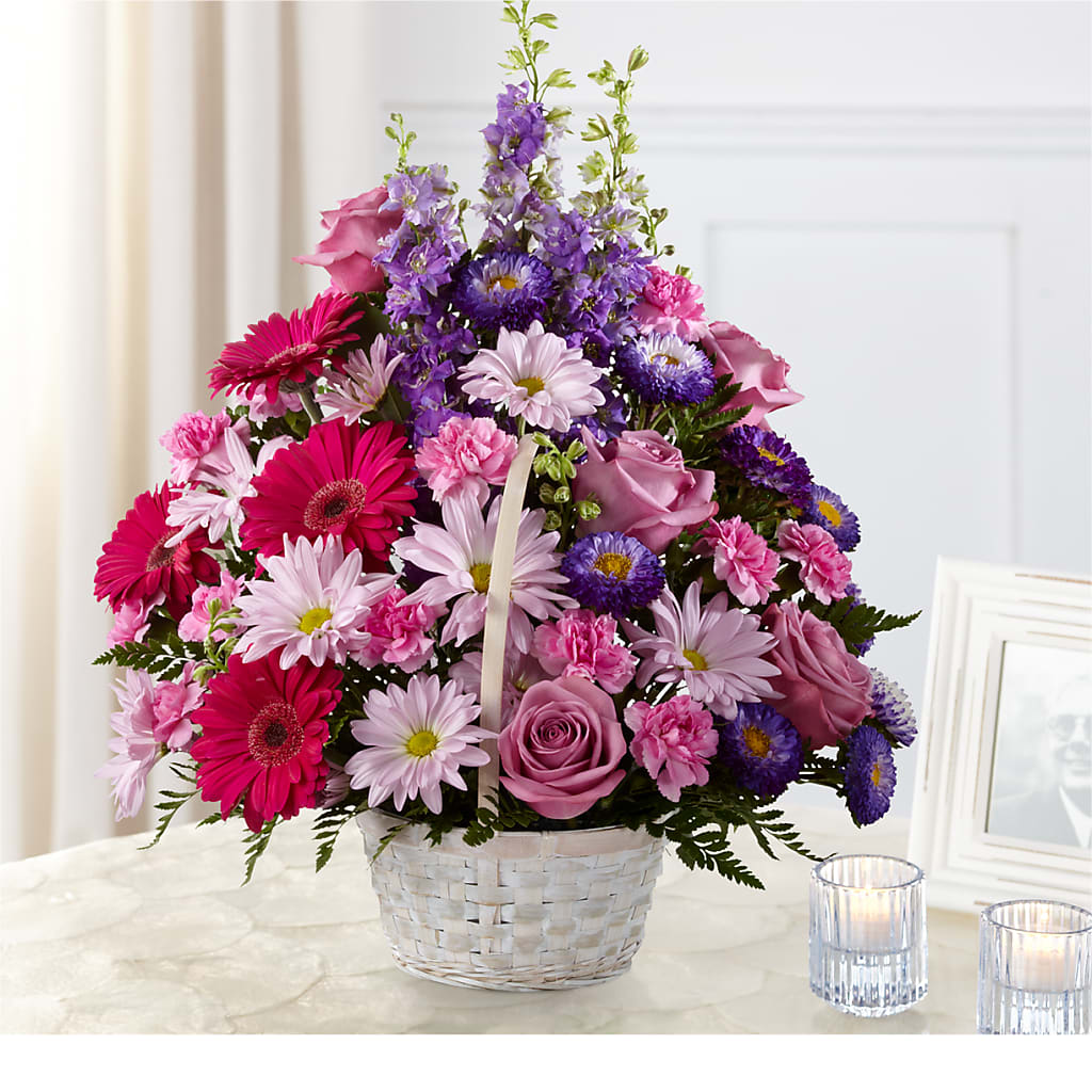 Pastel Peace Basket – Moreno Valley Flower Box, Moreno Valley CA