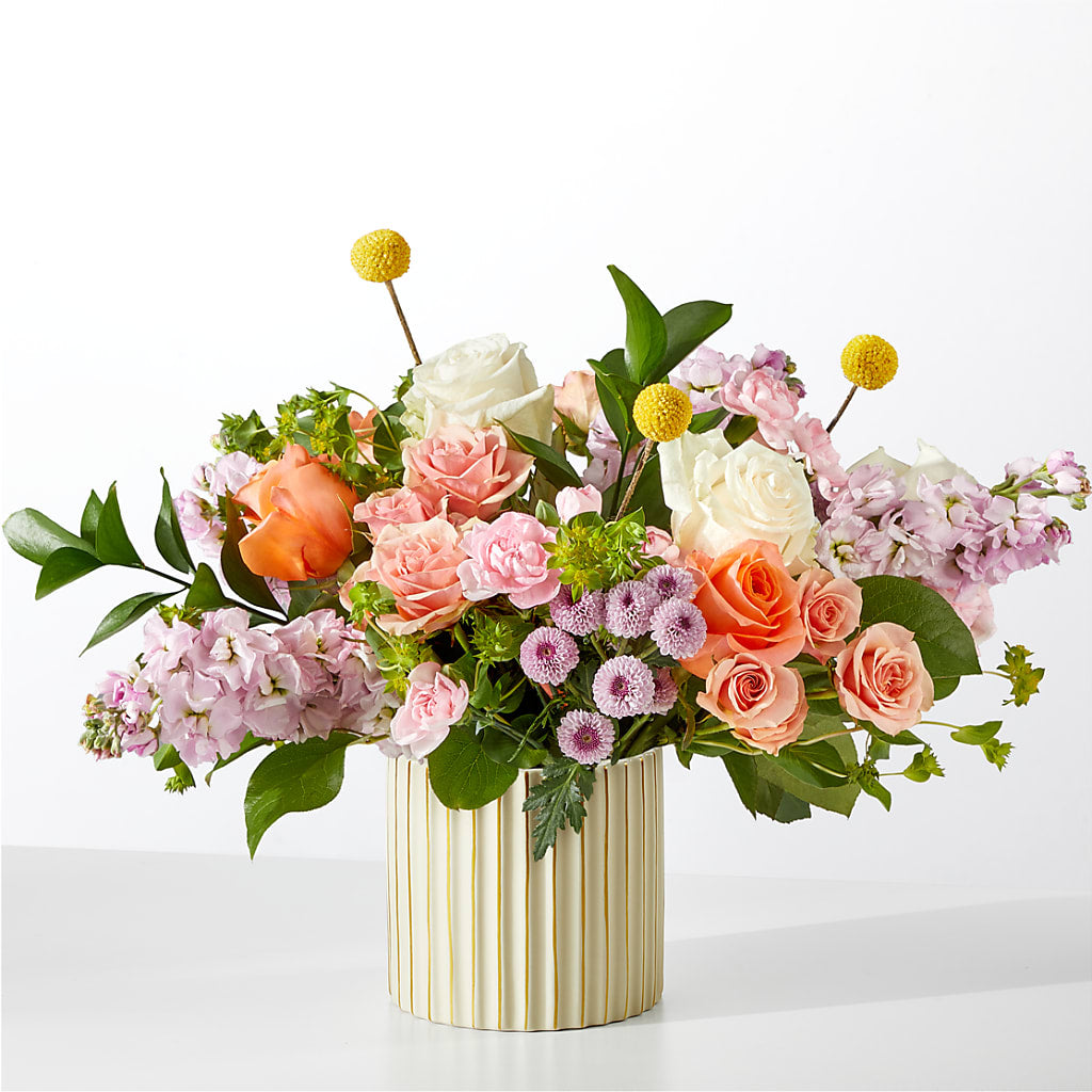 French Market Bouquet with Ivory Vase – Moreno Valley Flower Box, Moreno Valley CA