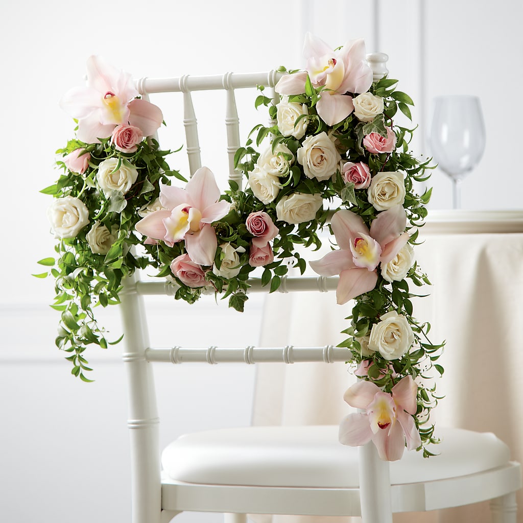 Orchid Rose Chair Décor – Moreno Valley Flower Box, Moreno Valley CA