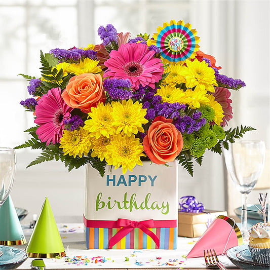 Birthday Brights Bouquet –  Moreno Valley Flower Box, Moreno Valley CA