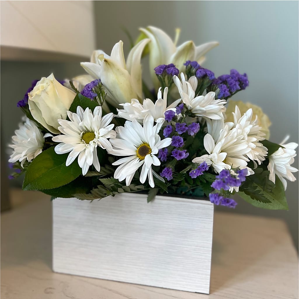 Beyond Blue Box Bouquet –  Moreno Valley Flower Box, Moreno Valley CA