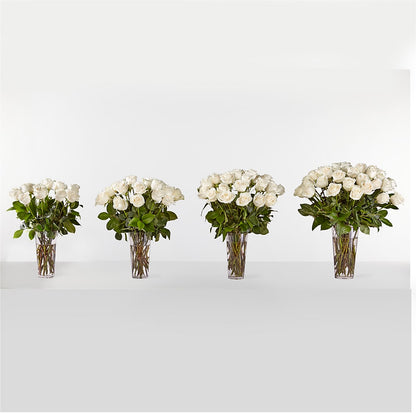 Long Stem White Rose Bouquet –  Moreno Valley Flower Box, Moreno Valley CA