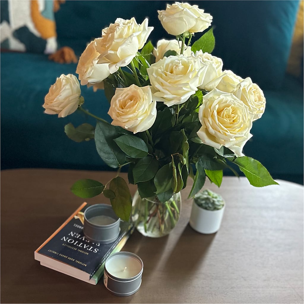 Long Stem Yellow Rose Bouquet –  Moreno Valley Flower Box, Moreno Valley CA