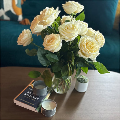 Long Stem Yellow Rose Bouquet –  Moreno Valley Flower Box, Moreno Valley CA