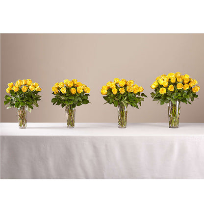 Long Stem Yellow Rose Bouquet –  Moreno Valley Flower Box, Moreno Valley CA