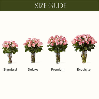 Long Stem Pink Rose Bouquet –  Moreno Valley Flower Box, Moreno Valley CA