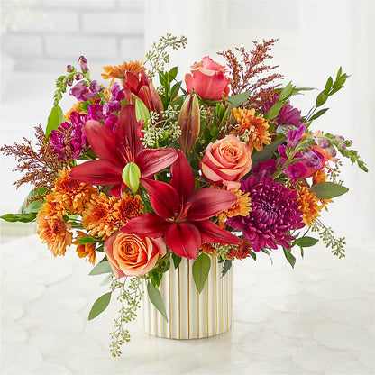 Burgundy Landscape Bouquet –  Moreno Valley Flower Box, Moreno Valley CA