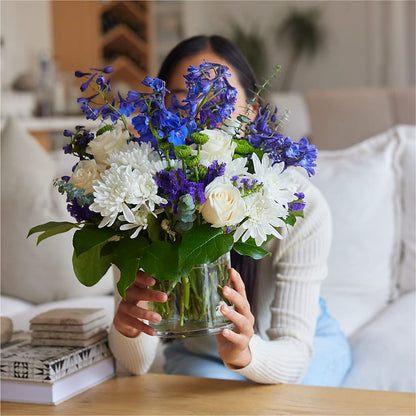 Cerulean Waves Bouquet –  Moreno Valley Flower Box, Moreno Valley CA