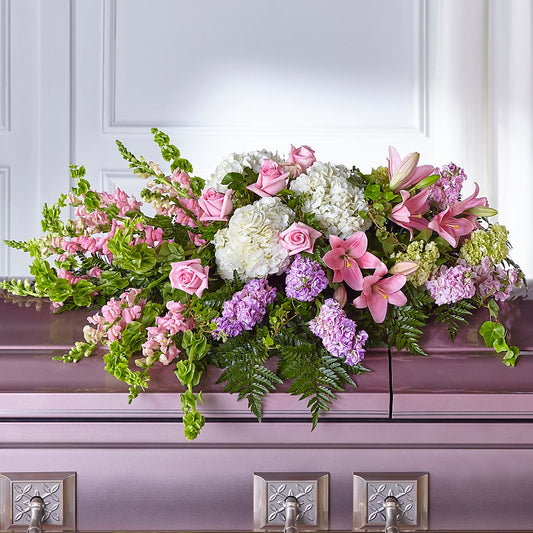 Life's Gratitude Casket Spray –  Moreno Valley Flower Box, Moreno Valley CA