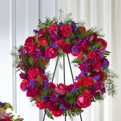 Calming Colors Wreath –  Moreno Valley Flower Box, Moreno Valley CA