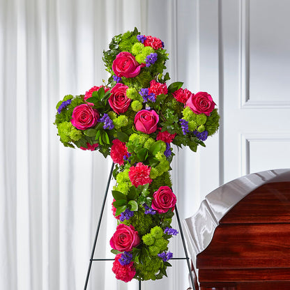 Tribute Rose Floral Cross –  Moreno Valley Flower Box, Moreno Valley CA
