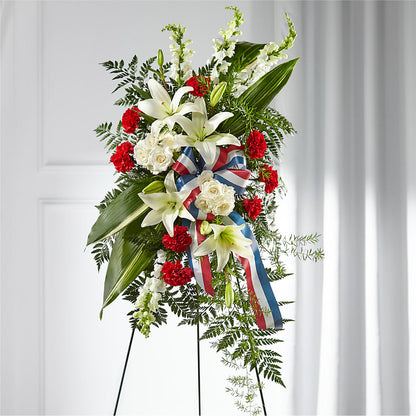 Stars of Life Standing Spray –  Moreno Valley Flower Box, Moreno Valley CA