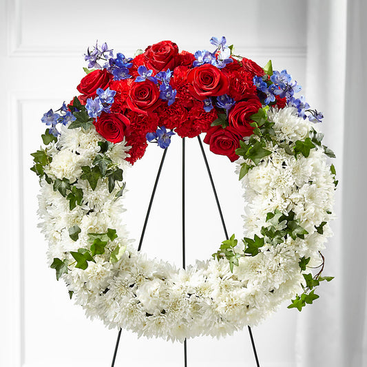 Patriotic Passion Wreath –  Moreno Valley Flower Box, Moreno Valley CA