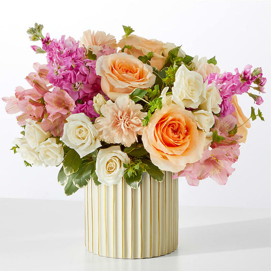 Paradise Bouquet with Ivory Vase –  Moreno Valley Flower Box, Moreno Valley CA
