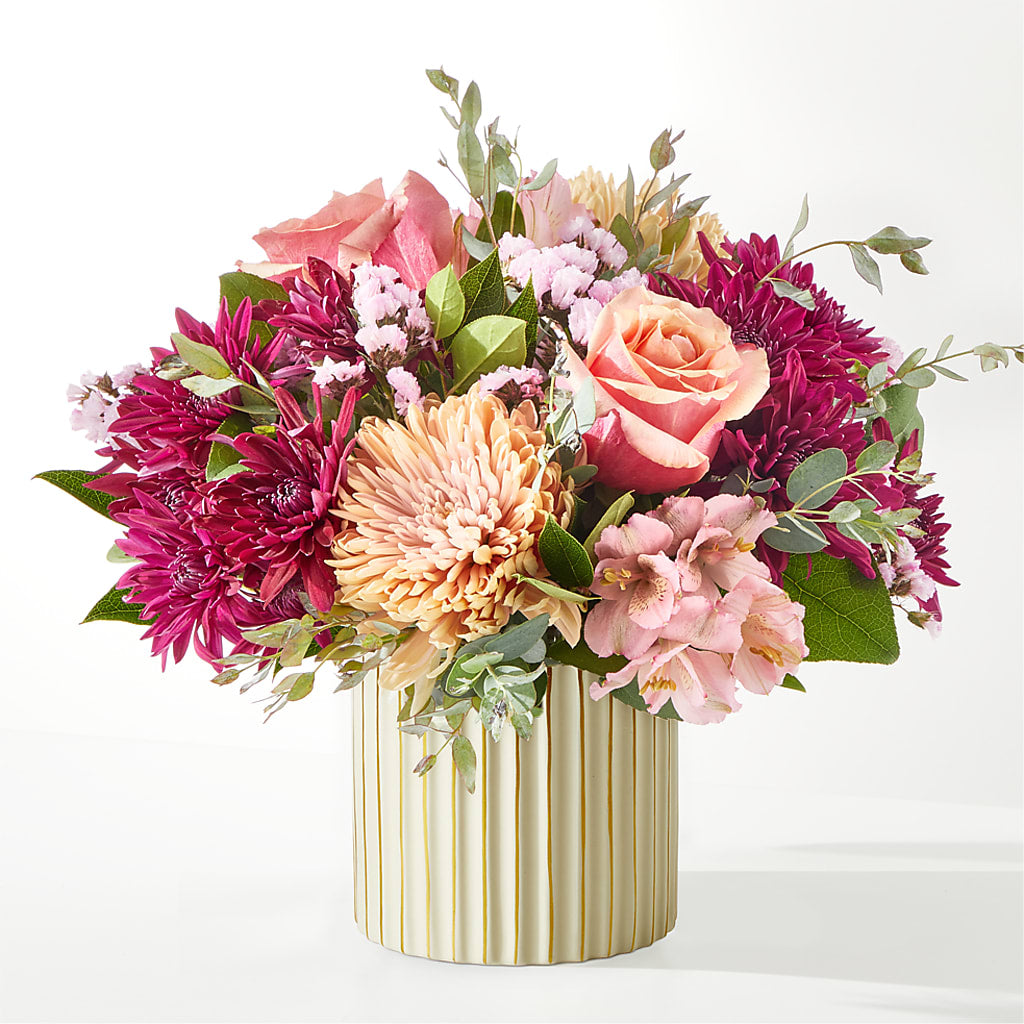 Berry Cobbler Bouquet with Ivory Vase –  Moreno Valley Flower Box, Moreno Valley CA