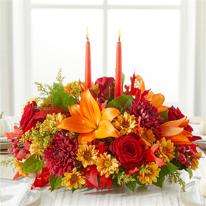 Autumn's Embrace Centerpiece –  Moreno Valley Flower Box, Moreno Valley CA