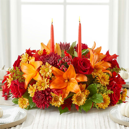 Autumn's Embrace Centerpiece –  Moreno Valley Flower Box, Moreno Valley CA