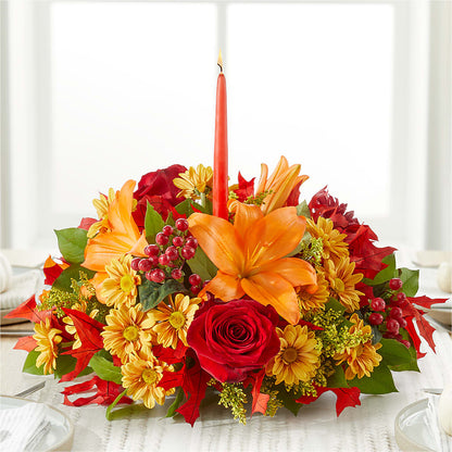 Autumn's Embrace Centerpiece –  Moreno Valley Flower Box, Moreno Valley CA