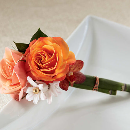 Sunset Dream Boutonniere –  Moreno Valley Flower Box, Moreno Valley CA