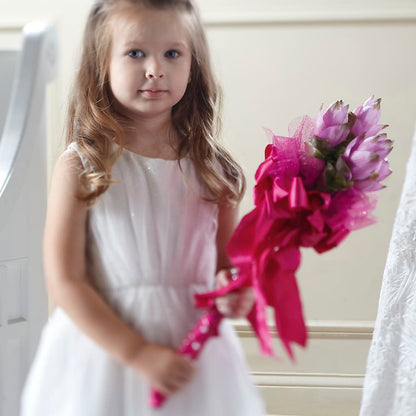 Sparkle Pink Flower Girl Bouquet –  Moreno Valley Flower Box, Moreno Valley CA