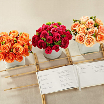 Dawn Rose Centerpiece –  Moreno Valley Flower Box, Moreno Valley CA