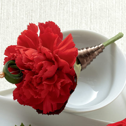 Red Carnation Boutonniere –  Moreno Valley Flower Box, Moreno Valley CA